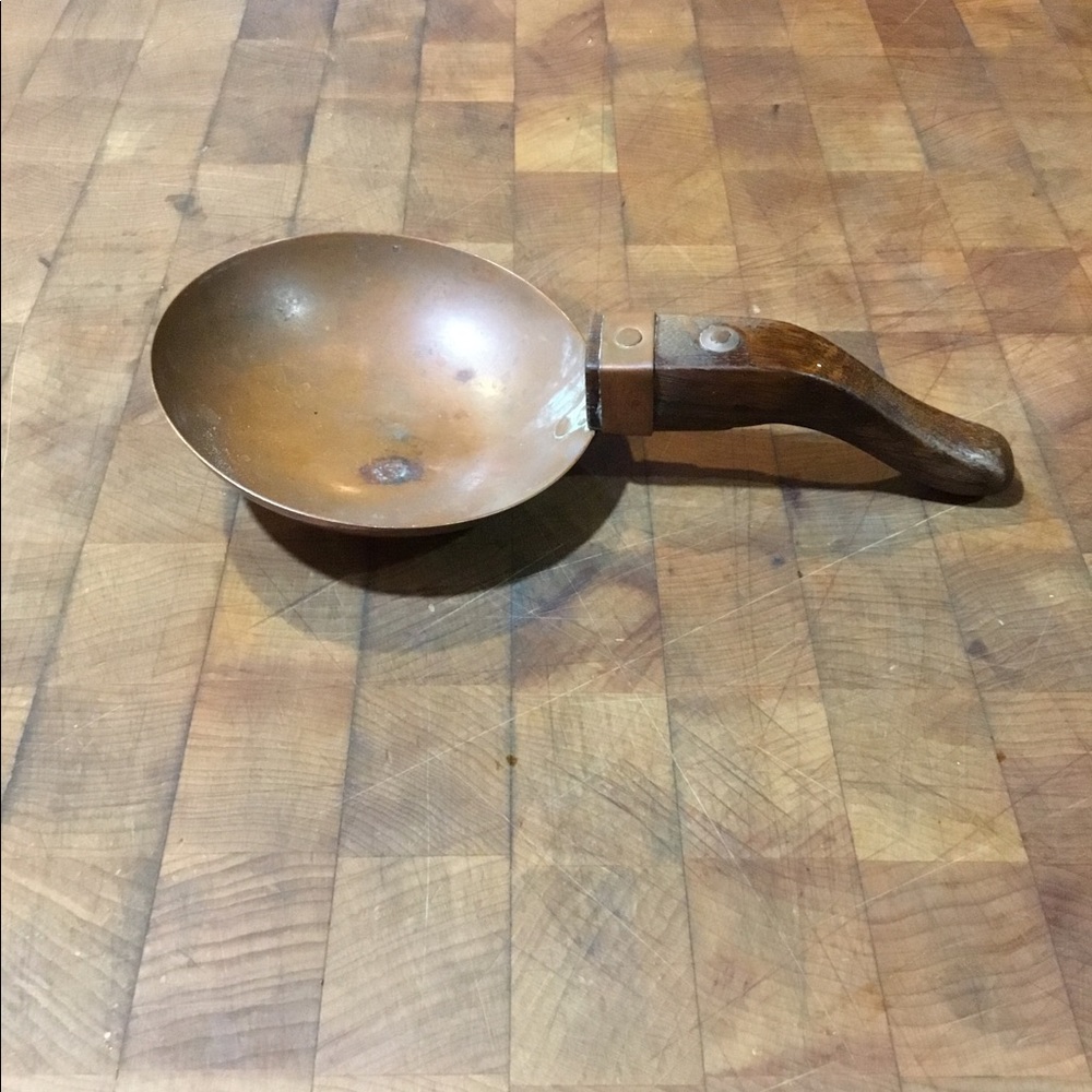 Antique Handmade Copper Ladle